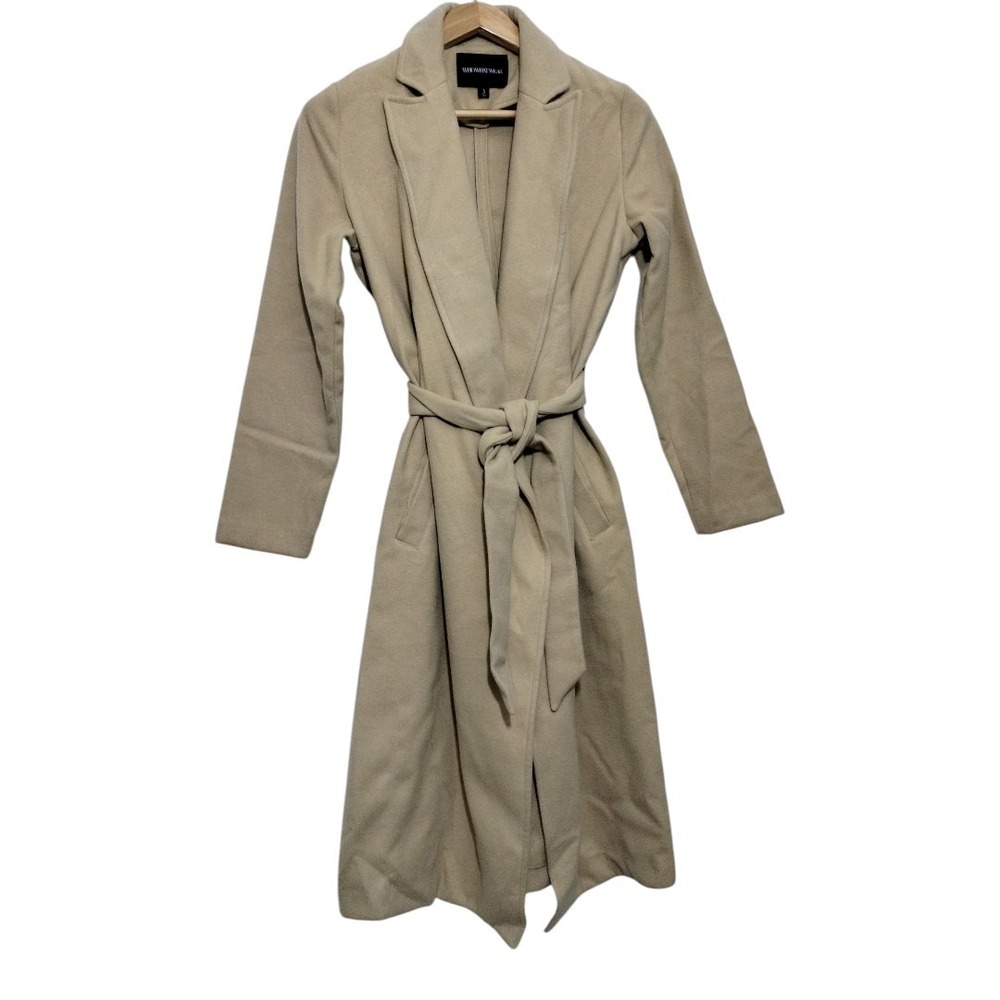 Who What Wear Trench Coat Belted Womens S Soft Minimalist Neutral